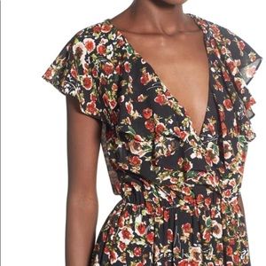 WAYF FLORAL MIDI DRESS - MEDIUM